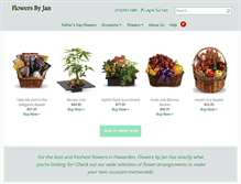 Tablet Screenshot of flowersbyjan.com